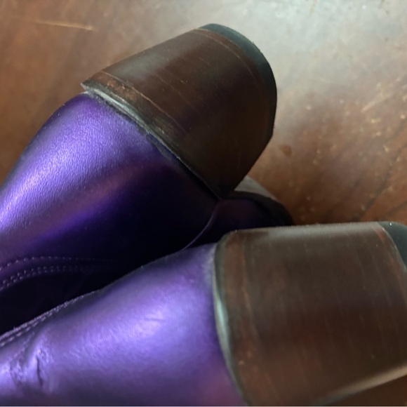 Miranda lambert size 6 purple metallic booties idyllwind Cowgirl rodeo western - Picture 10 of 13